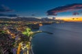 Landscape of Sorrento in a spectacular blue hour