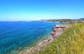 Landscape of Sounion in Attica Greece