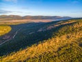 Landscape of South Australian outback at sunset. Royalty Free Stock Photo