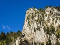 Landscape of south of France, Rochecolombe, Drome, Rhone, Alps Royalty Free Stock Photo