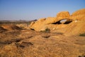 Landscape of the Spitzkoppe granite peaks in Namibia Royalty Free Stock Photo