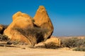 Landscape of the Spitzkoppe granite peaks in Namibia Royalty Free Stock Photo
