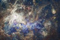 Landscape of star clusters. Beautiful image of space. Cosmos art Royalty Free Stock Photo