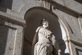 Landscape of statue at Palacio nacional da ajuda palace in Lisbon Portugal