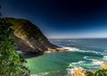 Landscape at the Storms River Mouth at the Indian Ocean Royalty Free Stock Photo