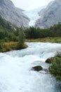 Fjord part of the northern coast of Norway. Royalty Free Stock Photo