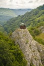 Landscape in the strandja National park ,close up of a observation post Royalty Free Stock Photo