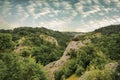 Landscape in the strandja National park , observation post in t