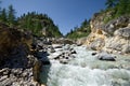 Landscape.Stream of mountain river.Siberia,Russia.