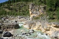 Landscape.Stream of mountain river.Siberia,Russia.