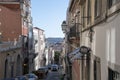 Landscape of street view of traditional building in Lisbon Portugal