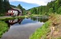 Landscape Sumava and water mill, Czech republic, Europe