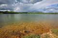 Colorful landscape on Summersville Lake Royalty Free Stock Photo