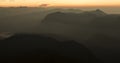 Landscape. Sunrise on the mountain Adam`s Peak. Sri Lanka. Royalty Free Stock Photo