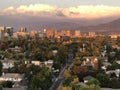 Landscape, sunset and citywide in Santiago Chile