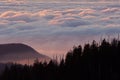 Sunset From Clingman`s Dome Royalty Free Stock Photo