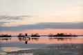 Landscape sunset in Joensuu Finland Royalty Free Stock Photo