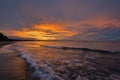 Sunset Autrain Beach Lake Superior Royalty Free Stock Photo