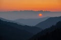 Sunset from Morton Overlook Royalty Free Stock Photo