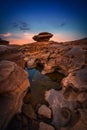 Landscape of sunset at Sam Phan Bok in Ubonratchathani unseen in Thailand. The Grand Canyon of Thailand