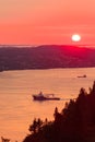 Landscape sunset scenery, Norway fjord Royalty Free Stock Photo