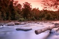 Landscape sunset Sungai Kapuas Kalimantan barat