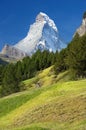 Landscape in the Swiss Alps Royalty Free Stock Photo