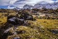 Landscape of the Swiss Alps in the fall