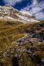 Landscape of the Swiss Alps in the fall