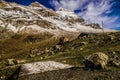 Landscape of the Swiss Alps in the fall