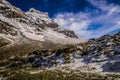 Landscape of the Swiss Alps in the fall