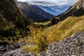 Landscape of the Swiss Alps in the fall