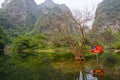 Landscape of Tam Coc national park Royalty Free Stock Photo