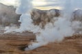 Tatio Geyser Field at Sunrise, Atacama Desert, Chile