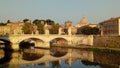 Tevere Cuple SAN PIETRO ROMA Royalty Free Stock Photo