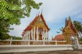 Thai temple, Wat Bang Pla - Samut Sakhon, Thailand Royalty Free Stock Photo