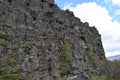 Landscape at the Thingvellir National Park near Reykjavik at the Golden Circle in Iceland