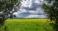 Landscape with thunderclouds