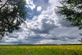 Landscape with thunderclouds