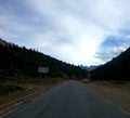 Highland road tibet under sky