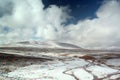 Landscape in tibetan plateau Royalty Free Stock Photo