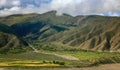 The landscape of Tibetan Plateau in Tibet Royalty Free Stock Photo