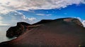 Landscape to Capelinhos volcano caldera, Faial, Azores, Portugal