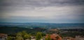 Landscape to Kruje city from the tower of Kruje castle, Albania Royalty Free Stock Photo