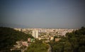 Landscape to Vlore and Adriatic Sea, from the ruined Kanine Castle and Shushica mountain, Vlore, Albania