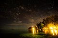 Landscape of Togean island in the night Royalty Free Stock Photo