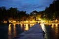 Landscape of Togean island in the night Royalty Free Stock Photo