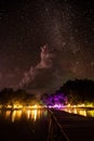 Landscape of Togean island in the night with the blizzard Royalty Free Stock Photo