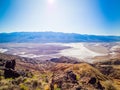 Landscape from the top of Dante`s View in Death Valley, California, USA