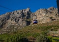 Landscape on top of the table mountain nature reserve in Cape Town at South Africa Royalty Free Stock Photo